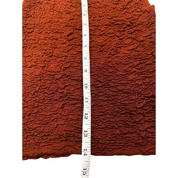 Natural Life Danielle Square Neck Tank Coffee Brown Bubble Texture, M - Picture 6 of 7